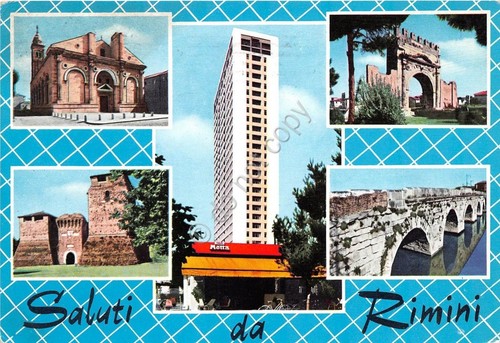 Cartolina - Saluti da - Rimini - Vedutine - 1961