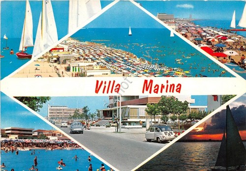 Cartolina - Saluti da - Villa Marina - Vedutine - …