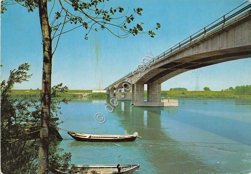 Cartolina - San Benedetto Po ponte barche