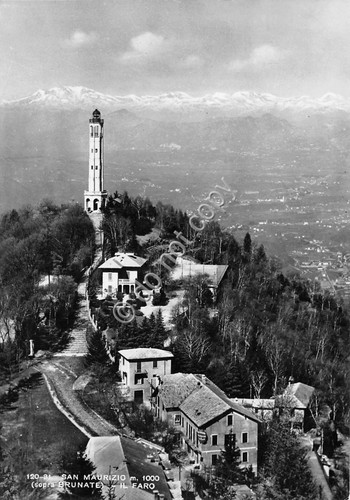 Cartolina - San Maurizio sopra Brunate il Faro 1953