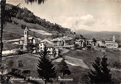 Cartolina - San Sebastiano di Folgaria panorama 1957