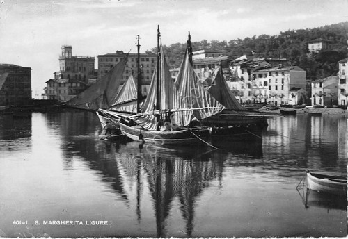 Cartolina - Santa Margherita Ligure - barca a vela - …