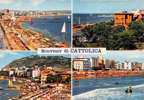Cartolina - Souvenir di - Cattolica - Vedutine - 1963 …