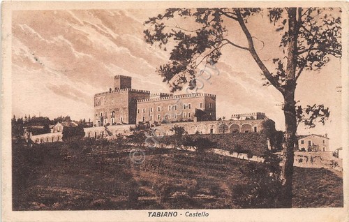 Cartolina - Tabiano - Castello - 1928