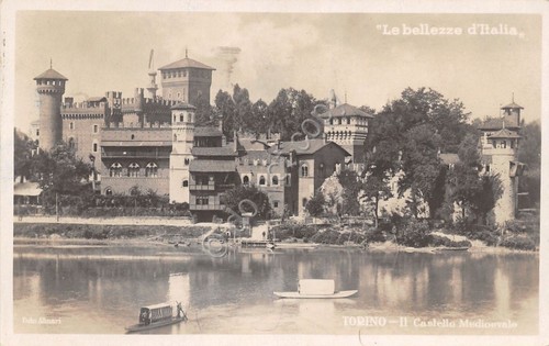 Cartolina - Torino - Castello Medioevale - 1925 - Frase …