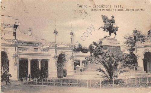 Cartolina - Torino - Esposizione 1911 - Ingresso Pirncipale - …