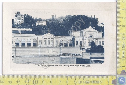 Cartolina - Torino - Esposizione Internazionale 1911 - Pad. Stati …