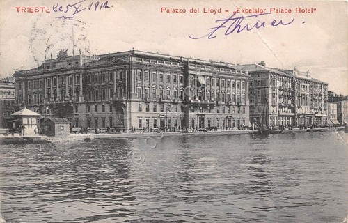 Cartolina - Trieste - Piazza dei Lloyd - Excelsior Palace …