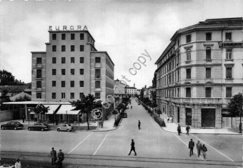 Cartolina - Udine Via Roma Hotel Europa