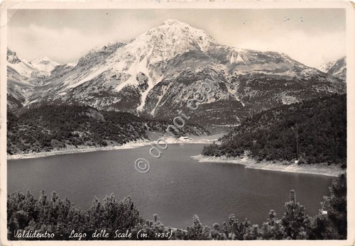 Cartolina - Valdidentro Lago delle Scale 1953