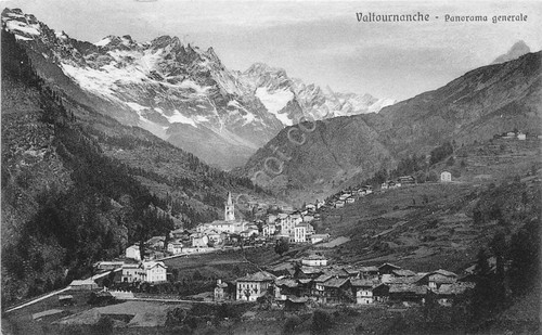 Cartolina - Valtournanche - Panorama - 1929