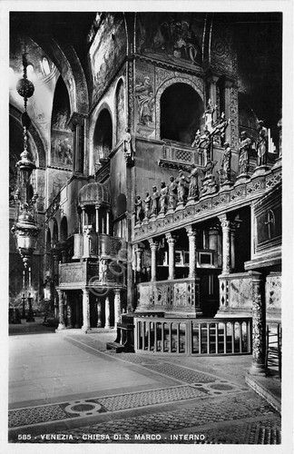 Cartolina - Venezia - Chiesa S. Marco - Interno - …