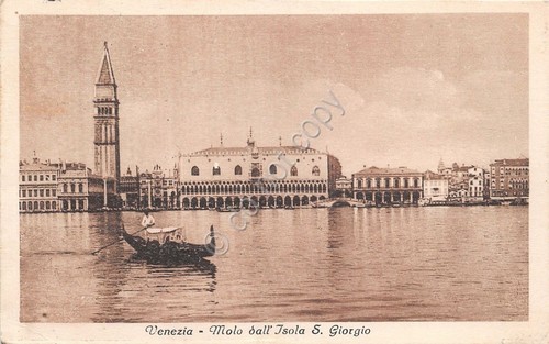 Cartolina - Venezia - Molo dall'Isola S. Giorgio - 1924 …