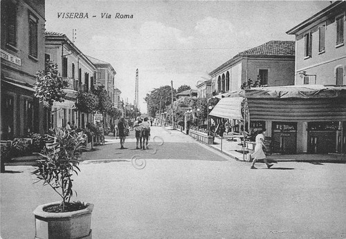 Cartolina - Viserba - Via Roma - Alterocca Terni - …