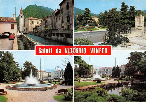 Cartolina - Vittorio Veneto Vedutine foto Ghedina (Treviso)