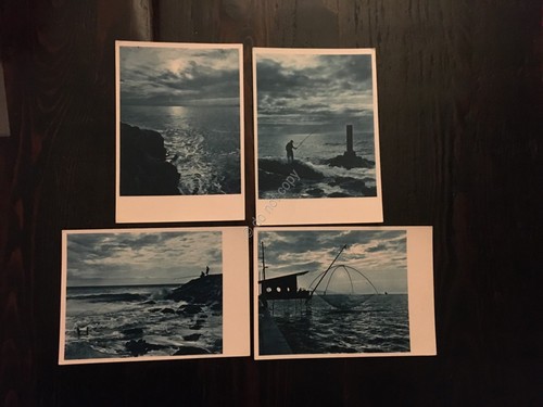 Cartolina 4 cartoline con soggetto mare pescatore N 1501 Ed …