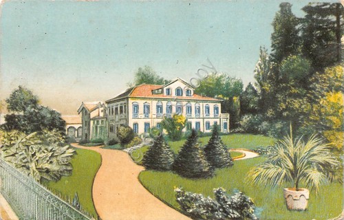 Cartolina Abano dintorni Mandria Villa Giusti Illustrata