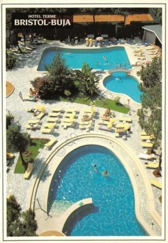 Cartolina Abano Terme Hotel Terme Bristol Buja piscine