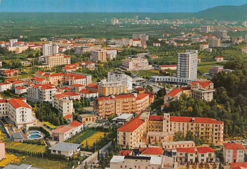 Cartolina Abano Terme Panorama aereo 1979 (Padova)