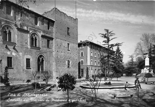 Cartolina Abbiategrasso Castello Visconti di Modrone NVG (Milano)