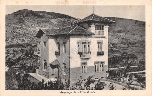 Cartolina Acquasparta Villa Amata