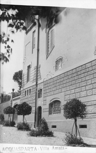 Cartolina Acquasparta Villa Amata
