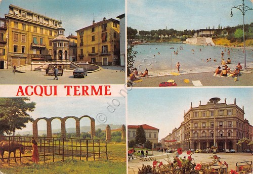 Cartolina Acqui Terme Vedute 1986 (Alessandria)
