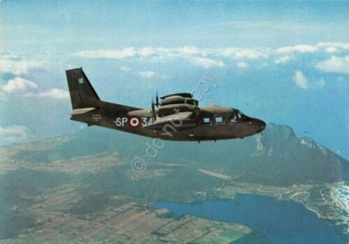 Cartolina Aereo militare timbro filatelico Volo transpolare del Norge 1976