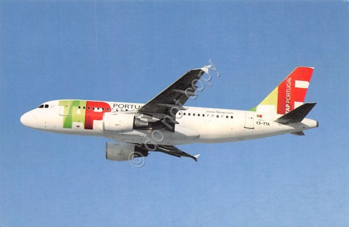 Cartolina aereo Tap Portugal A319 100