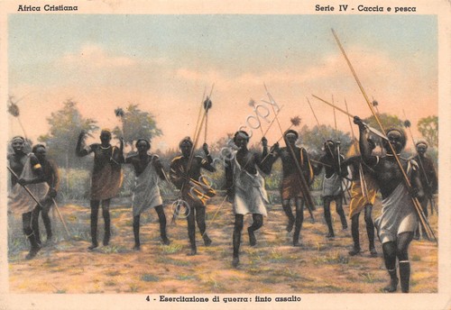 Cartolina Africa Cristiana Serie IV Caccia e pesca N. 4 …