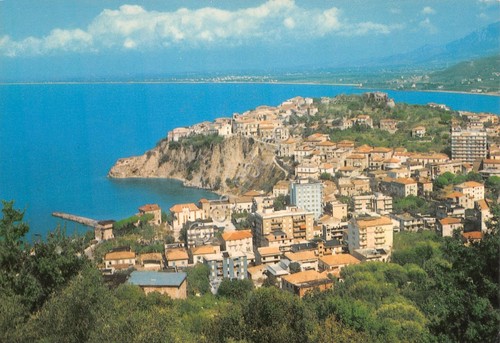 Cartolina Agropoli Panorama con case anni '80