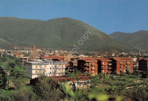 Cartolina Airola panorama case anni '90