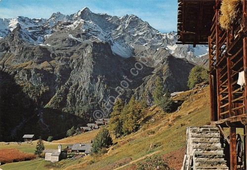 Cartolina Alagna Frazione Otro Corno Bianco 1981 (Vercelli)
