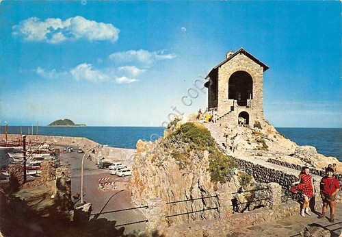 Cartolina Alassio Cappella Stella Maris animata 1974 (Savona)