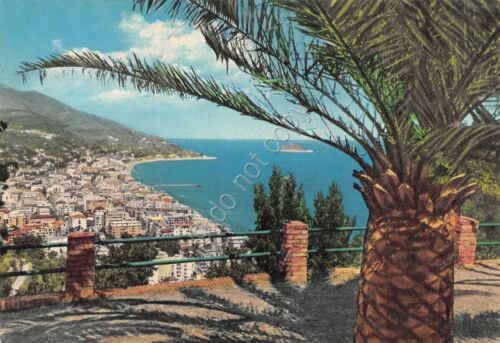 Cartolina Alassio panorama da belvedere 1962