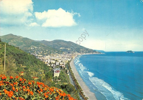 Cartolina Alassio Panorama da Ponente 1965 (Savona)