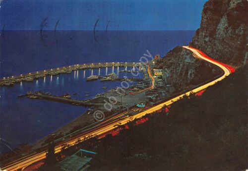 Cartolina Alassio Porto Notturno 1969 (Savona)
