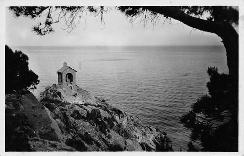 Cartolina Alassio Stella Maris Cappella ai Caduti del Mare 1935