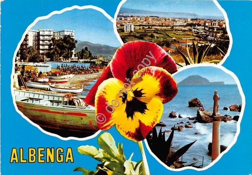 Cartolina Albenga vedutine (Savona)