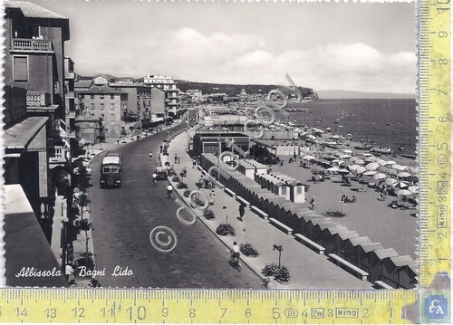 Cartolina Albisola Bagni Lido 1949 (Savona)