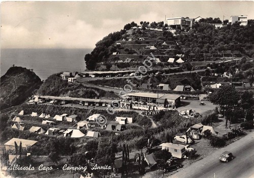 Cartolina Albissola Capo Camping Annita 1964 (Savona)
