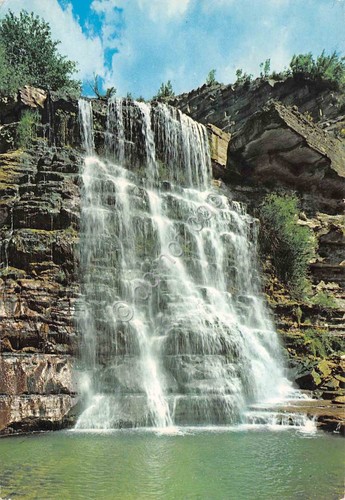 Cartolina Alfero cascata dell'Alfero 1987