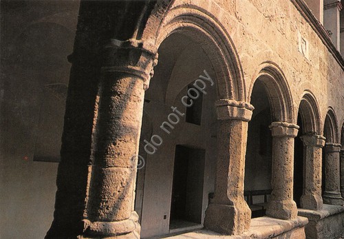 Cartolina Alghero Chiesa San Francesco il Chiostro