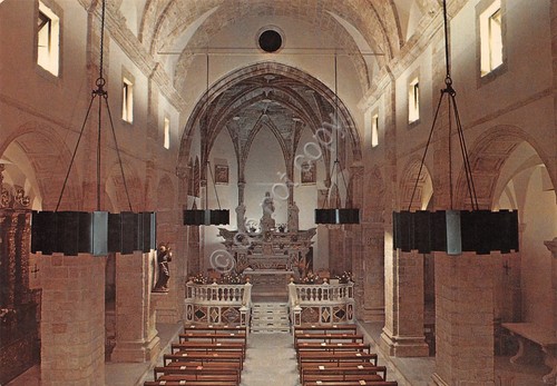 Cartolina Alghero Chiesa San Francesco interno