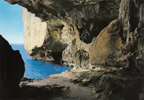 Cartolina Alghero entrata alle Grotte di Nettuno