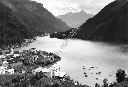 Cartolina Alleghe panorama verso Masarè 1954