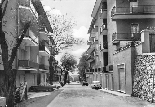 Cartolina Allumiere Via Mertel 1976 (Roma)