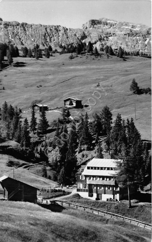 Cartolina Alpe di Siusi Albergo Monte Piz 1953 (Bolzano)