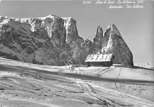 Cartolina Alpe di Siusi Sciliar 1969