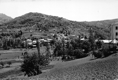 Cartolina Alpicella Val D'Aveto panorama parziale 1964